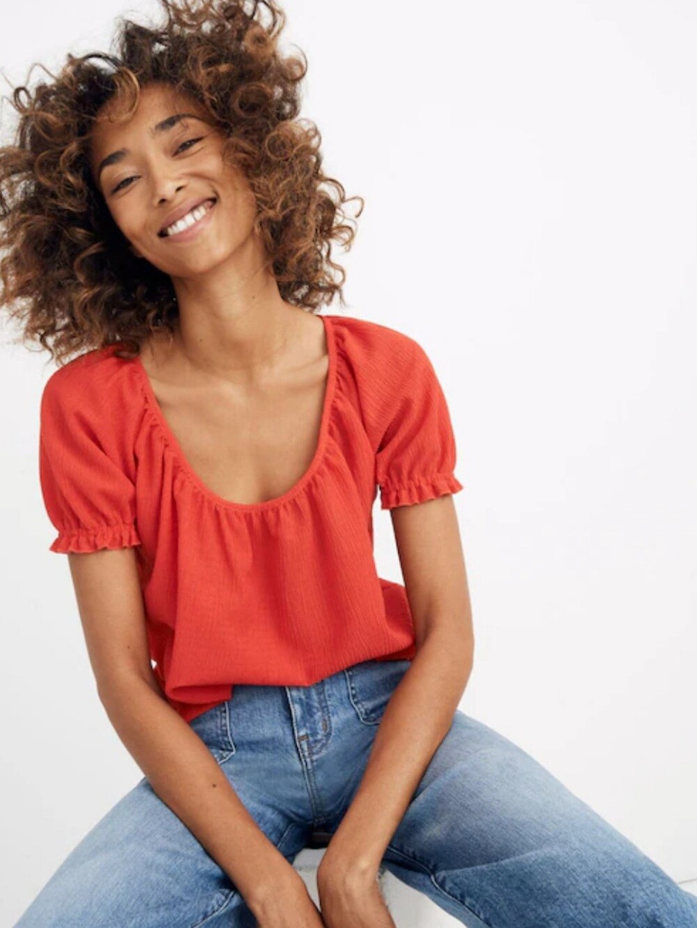 Madewell Texture & Thread Peasant Top
